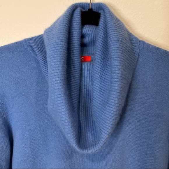 Anne Klein Sport Blue Cowl Neck Sweater - Picture 9 of 11